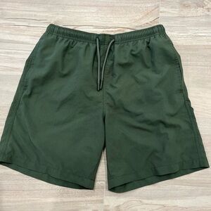Zara Men’s Dark Green Athletic Shorts Size Medium